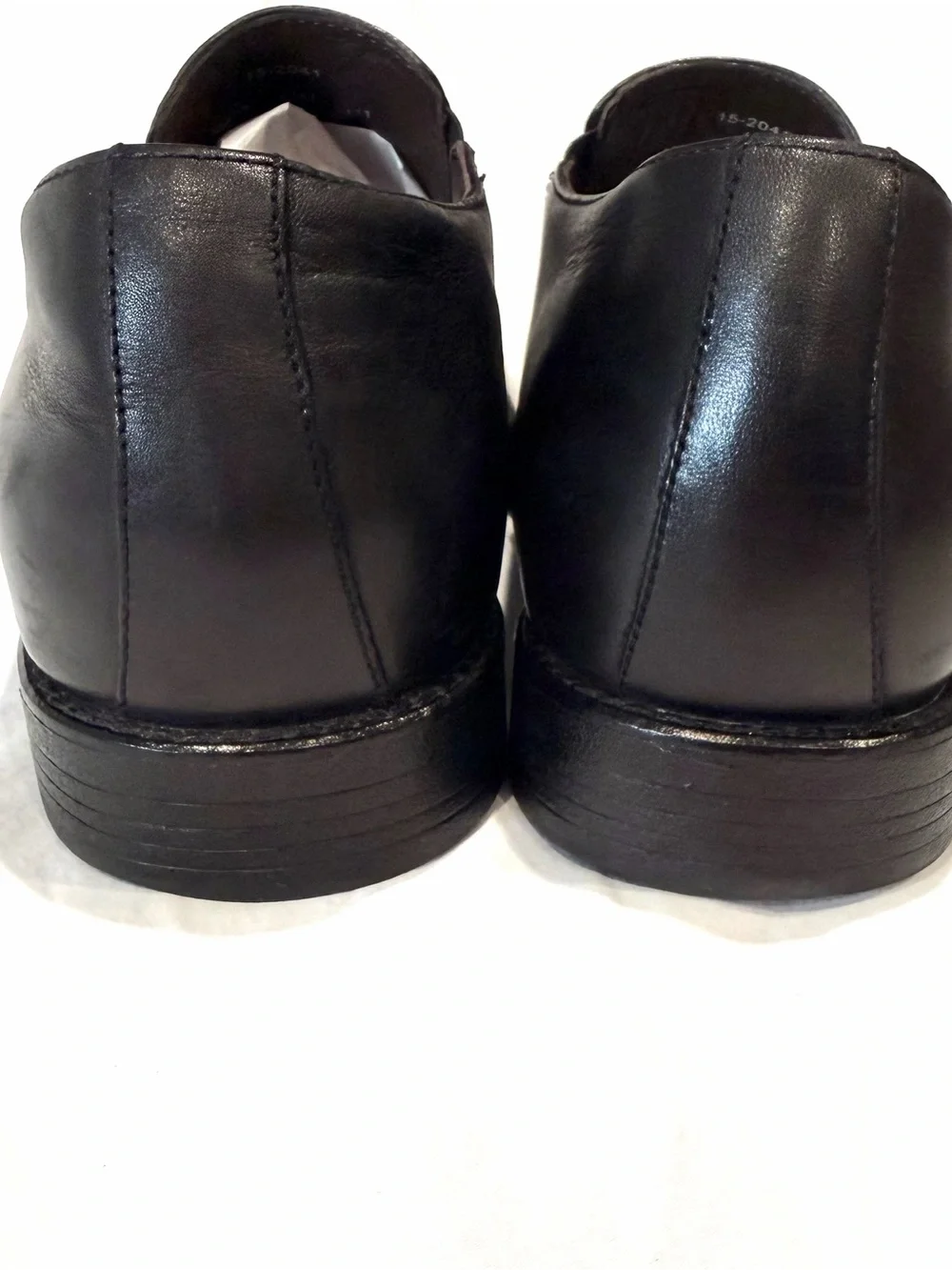 Johnston & Murphy Black Leather Slip-On Loafers, Dual Width Xc4 Waterproof Sz 10